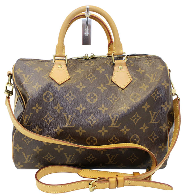LOUIS VUITTON Monogram Canvas Speedy 30 Bandouliere Satchel Bag