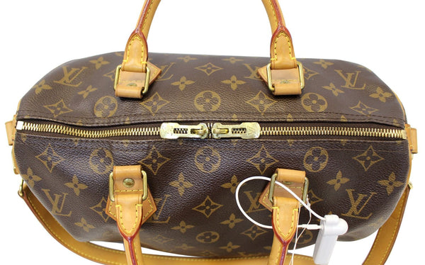 LOUIS VUITTON Monogram Canvas Speedy 30 Bandouliere Satchel Bag