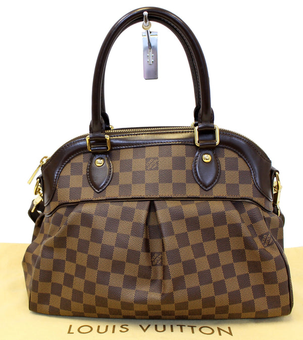 LOUIS VUITTON Damier Ebene Trevi PM Brown Shoulder Bag