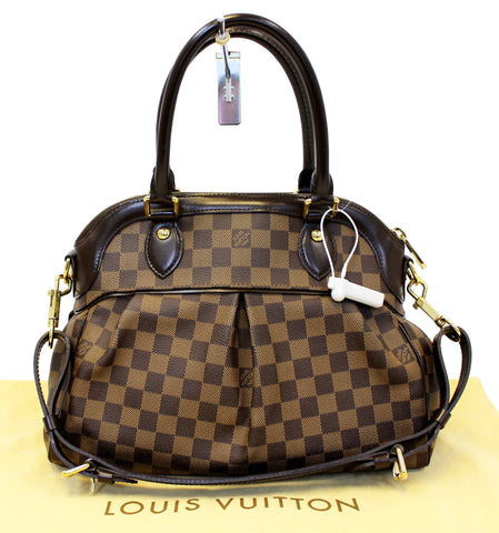 LOUIS VUITTON Trevi PM Damier Ebene  Brown Shoulder Bag