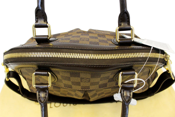 LOUIS VUITTON Damier Ebene Trevi PM Brown Shoulder Bag
