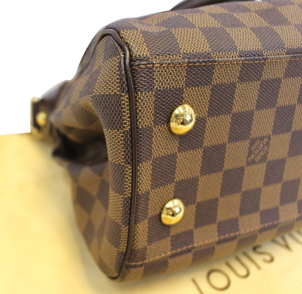 LOUIS VUITTON Damier Ebene Trevi PM Brown Shoulder Bag