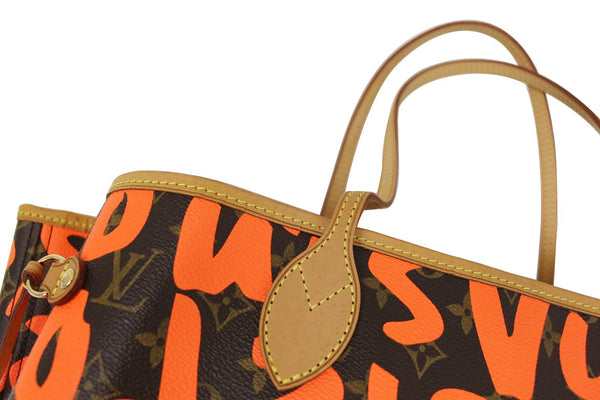 LOUIS VUITTON Limited Edition Orange Stephen Sprouse Graffiti Neverfull GM