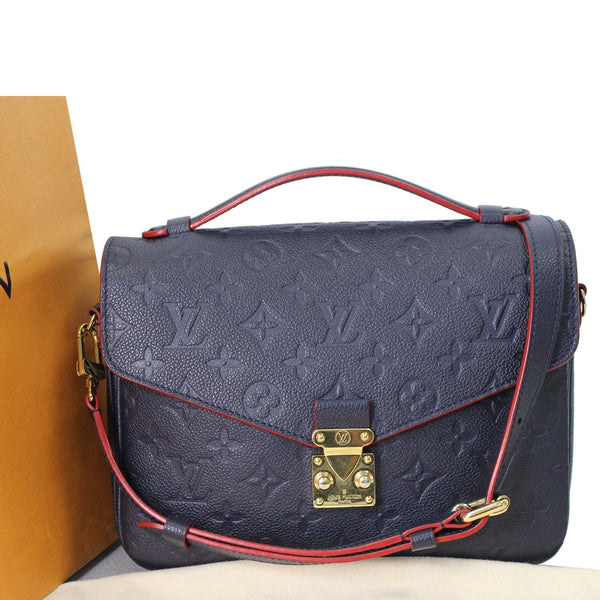 Louis Vuitton Pochette Metis Empreinte Crossbody Bag front view