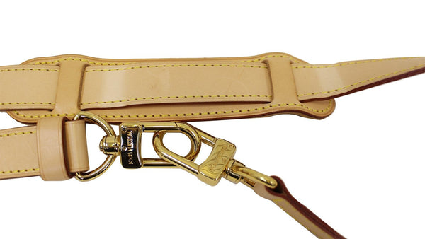 LOUIS VUITTON Leather Bandouliere Shoulder Strap Beige