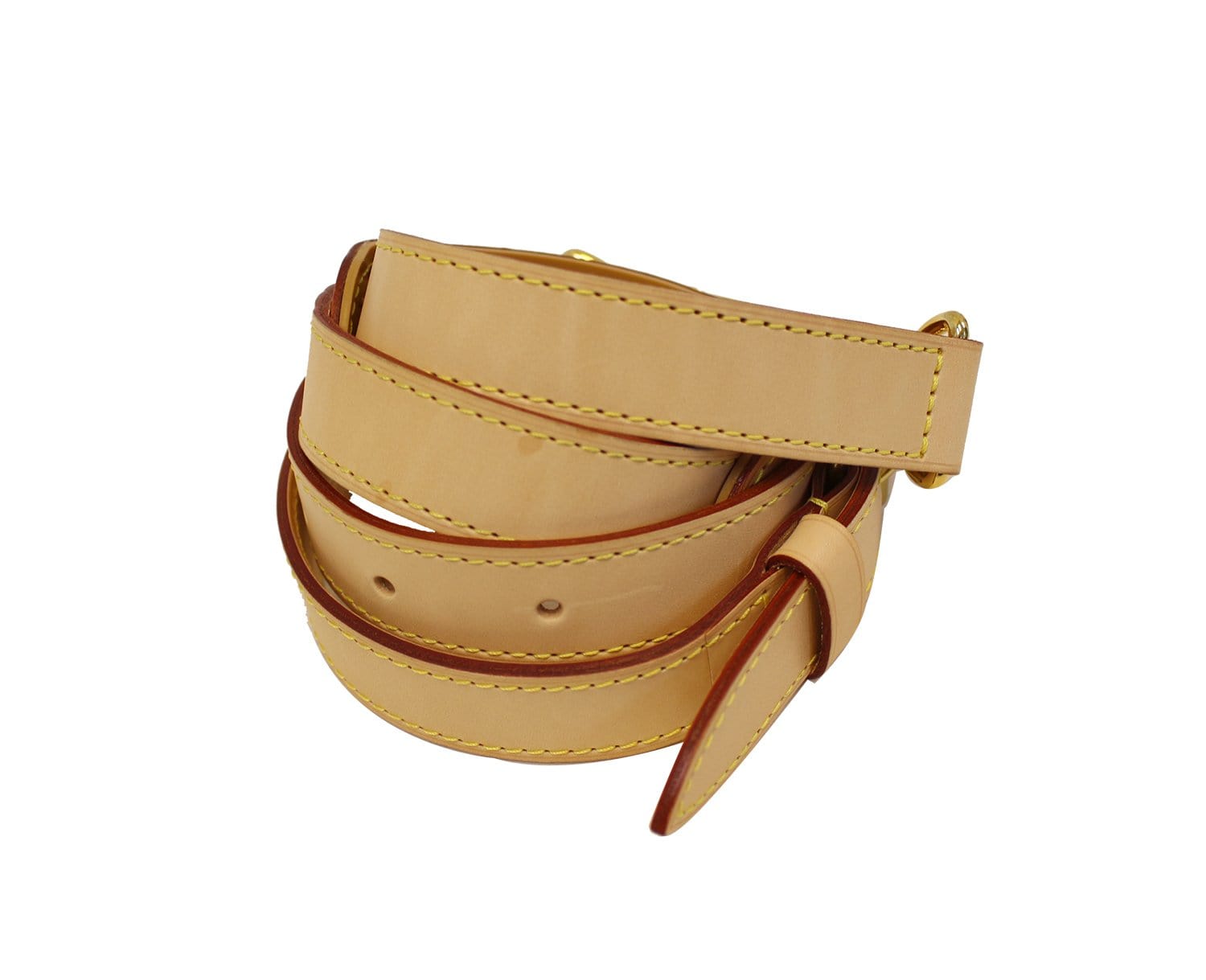 Louis-Vuitton-Leather-Shoulder-Strap-Beige-120cm-J00145
