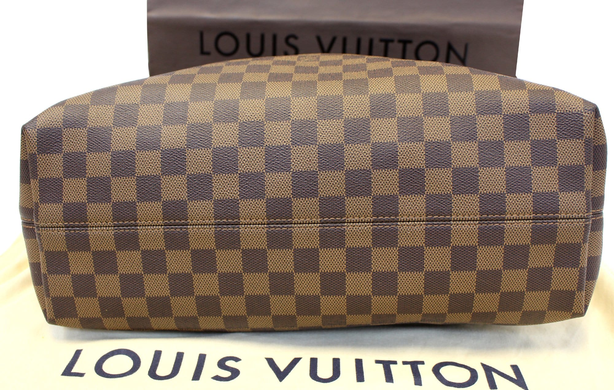 AUTHENTIC Louis Vuitton Graceful MM Damier Ebene PREOWNED (WBA805