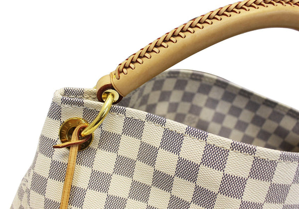 Louis Vuitton Artsy MM - Lv Shoulder Handbag Damier Azur - corner