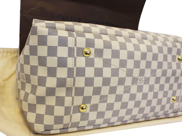 Louis Vuitton Artsy MM - Lv Shoulder Handbag Damier Azur - back view