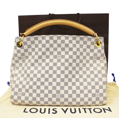 LOUIS VUITTON Artsy MM Damier Azur Shoulder Handbag