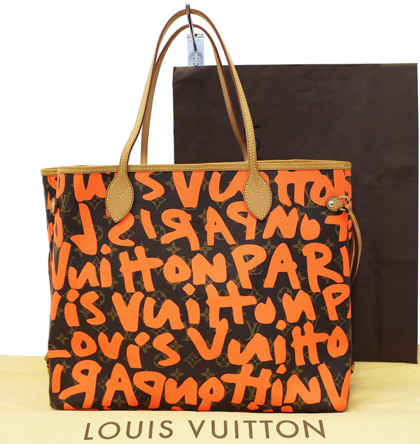 LOUIS VUITTON Limited Edition Orange Stephen Sprouse Graffiti Neverfull GM