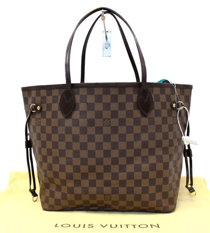 LOUIS VUITTON Neverfull MM Damier Ebene  Tote Shoulder Bag