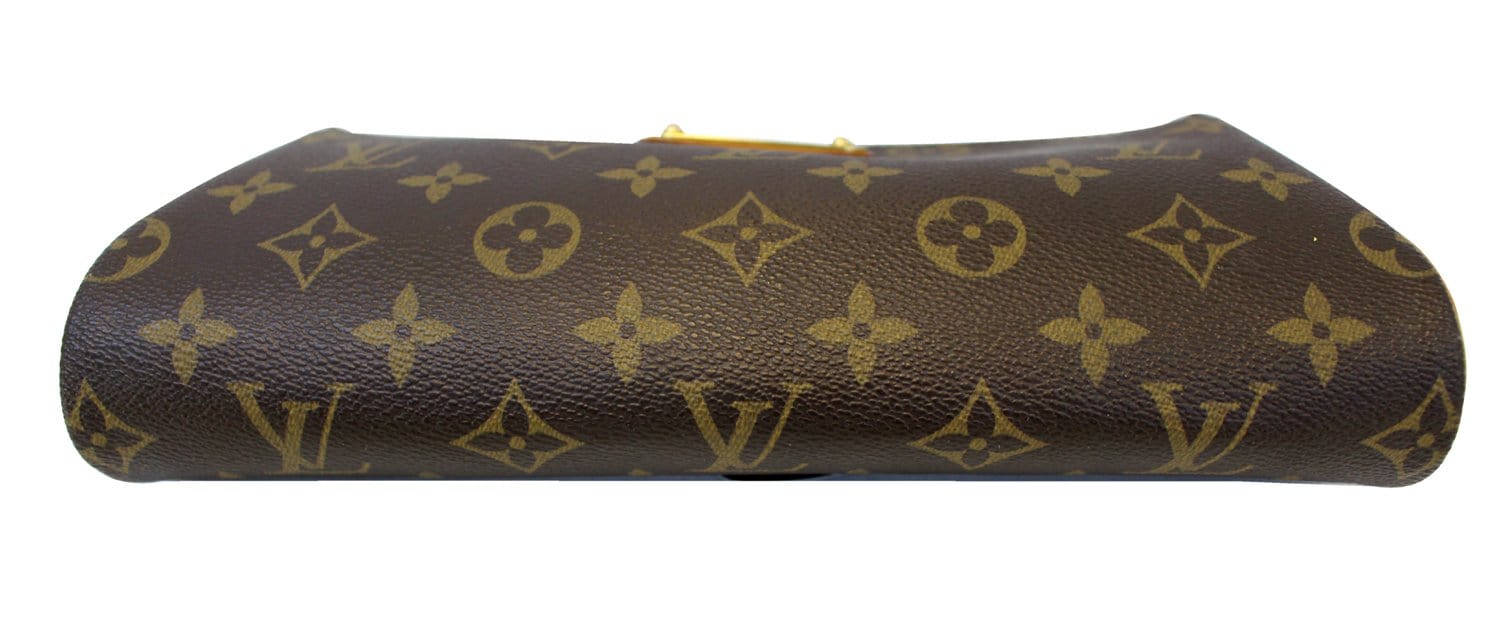 Louis Vuitton Shoulder Bag Pochette - Eva LV Logo Monogram Gold Chain  Handbag at 1stDibs