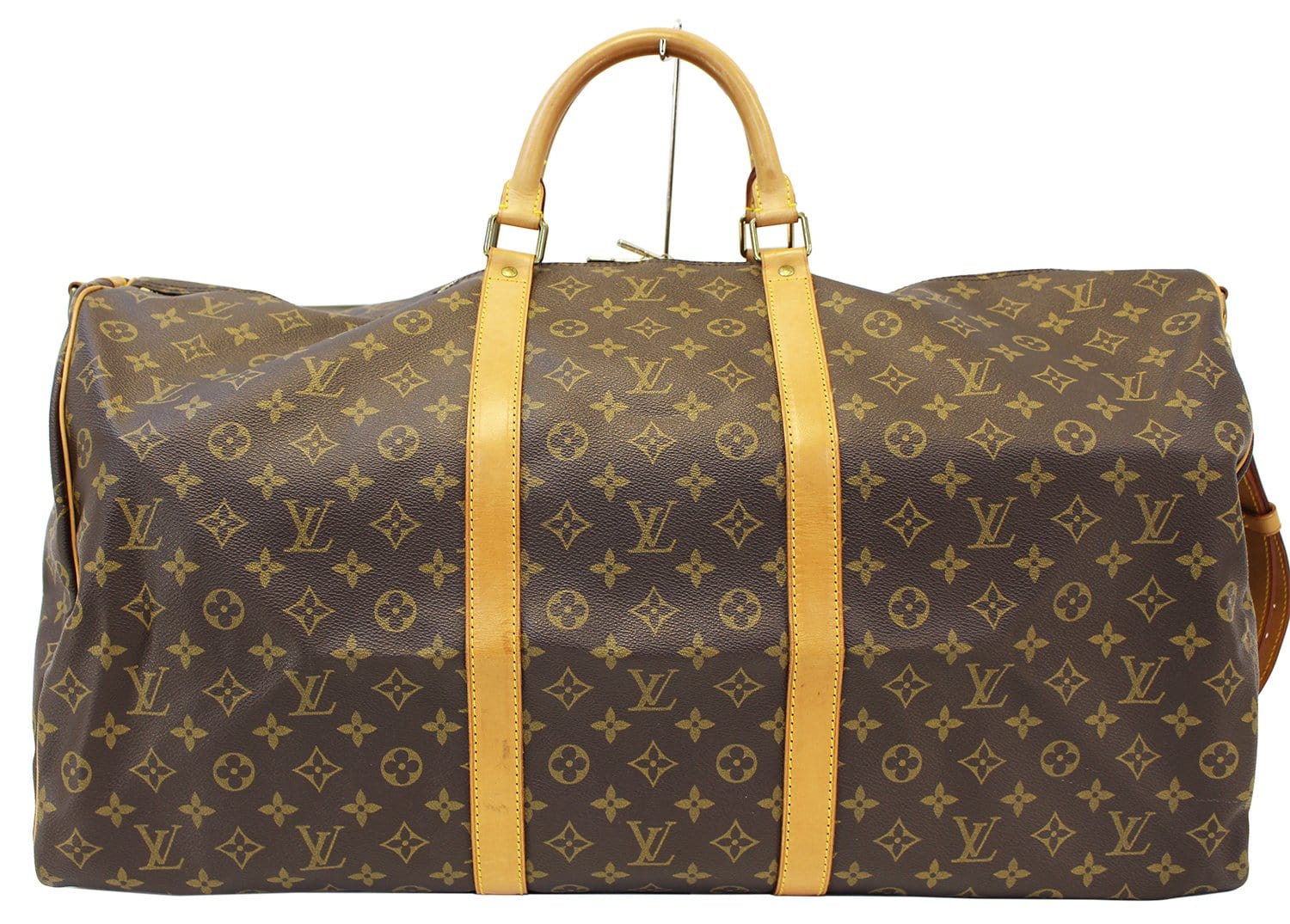 Louis Vuitton Keepall Bandoulière 55 Damier Ebene Coated Canvas Travel Bag  at 1stDibs