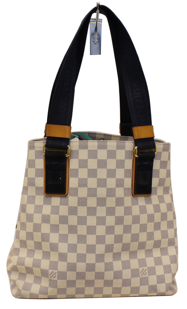 LOUIS VUITTON Damier Azur Canvas Cabas PM Beach Bag Limited 