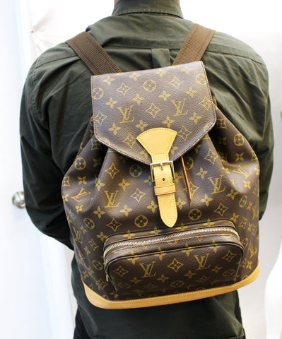 LOUIS VUITTON Backpack Monogram Canvas Montsouris GM