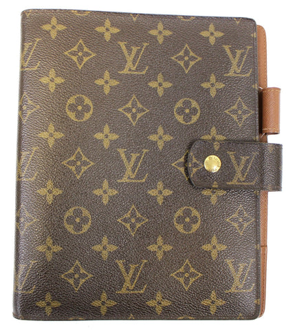 LOUIS VUITTON Monogram Canvas Brown Agenda GM Day Planner Cover