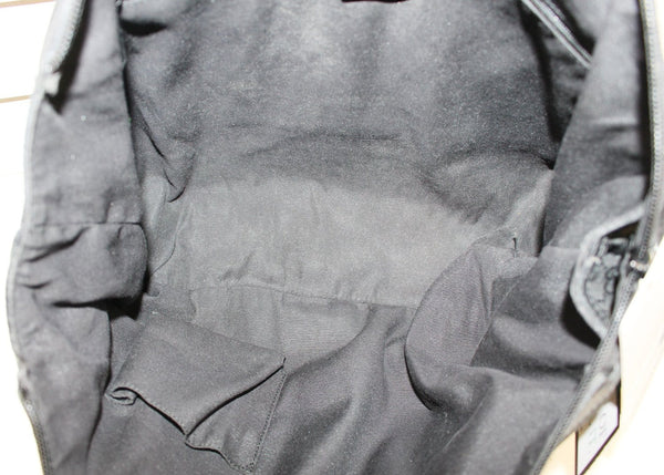 GUCCI Black GG Nylon Tote Shoulder Bag with Matching Wallet