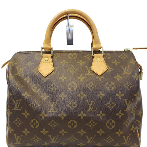 LOUIS VUITTON Monogram Canvas Speedy 30 Satchel Bag