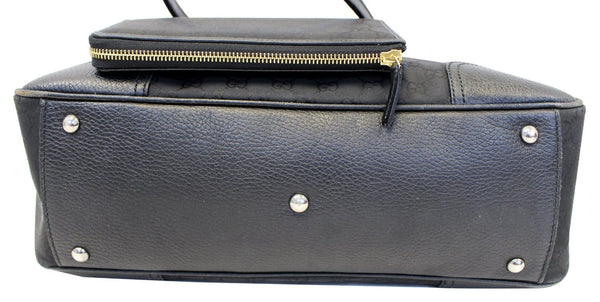 GUCCI Black GG Nylon Tote Shoulder Bag with Matching Wallet