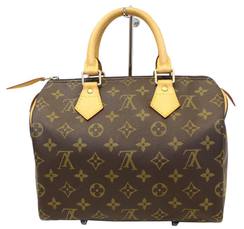 LOUIS VUITTON Monogram Canvas Speedy 25 Satchel Handbag