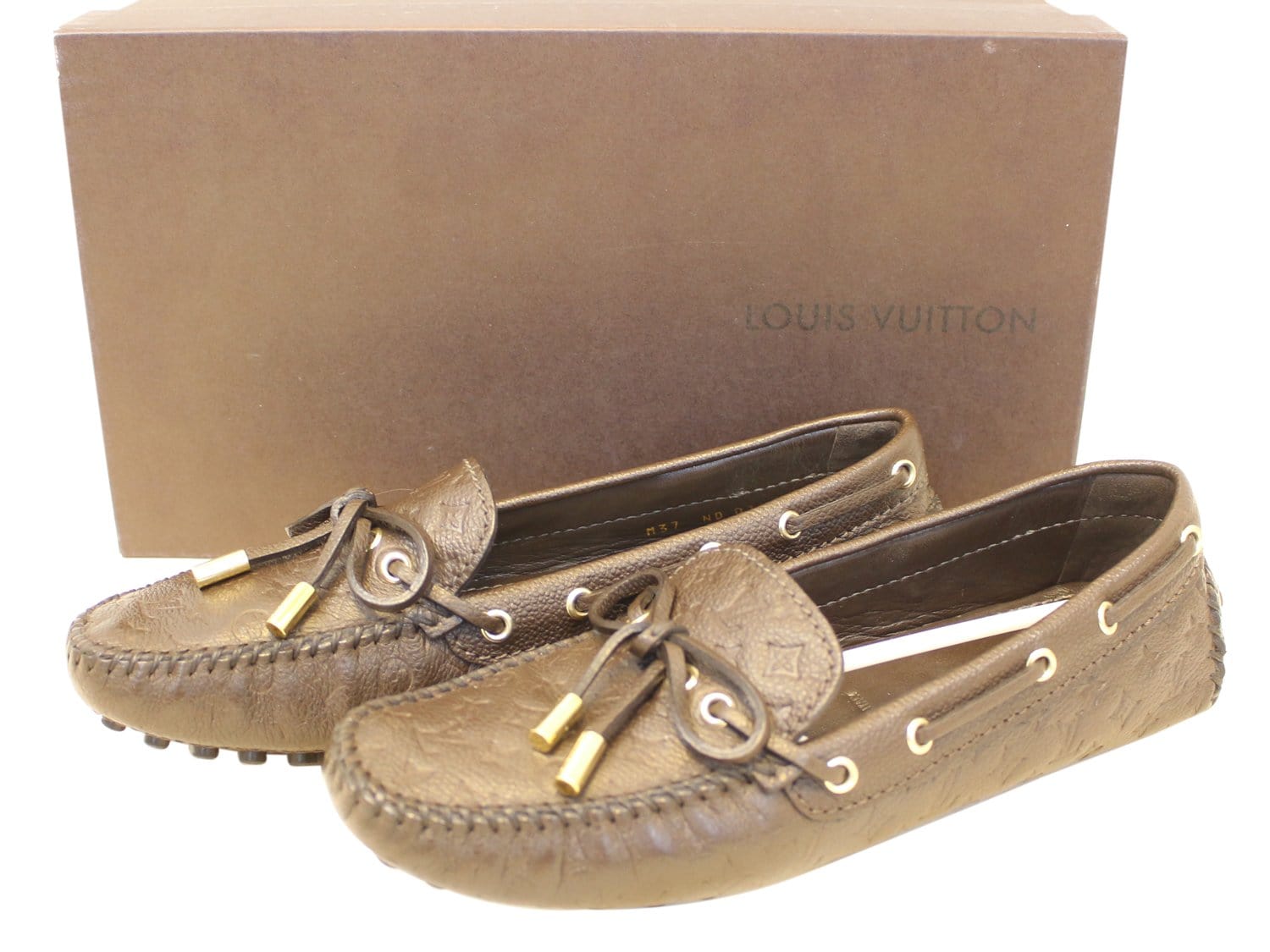 Louis Vuitton Gloria flat loafer brown 35 (5.5)