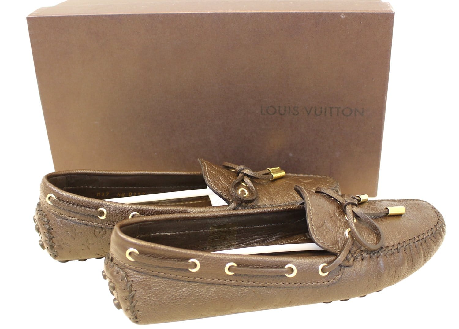 Louis Vuitton - Authenticated Gloria Flat - Leather Beige for Women, Good Condition