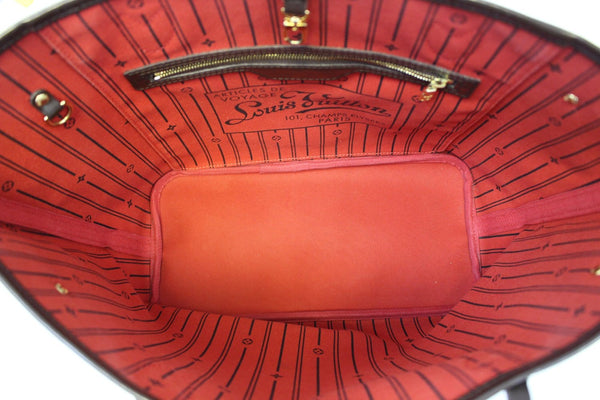 LOUIS VUITTON Damier Ebene Neverfull MM Shoulder Bag