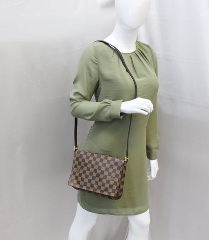 LOUIS VUITTON Damier Ebene Musette Tango Shoulder Bag