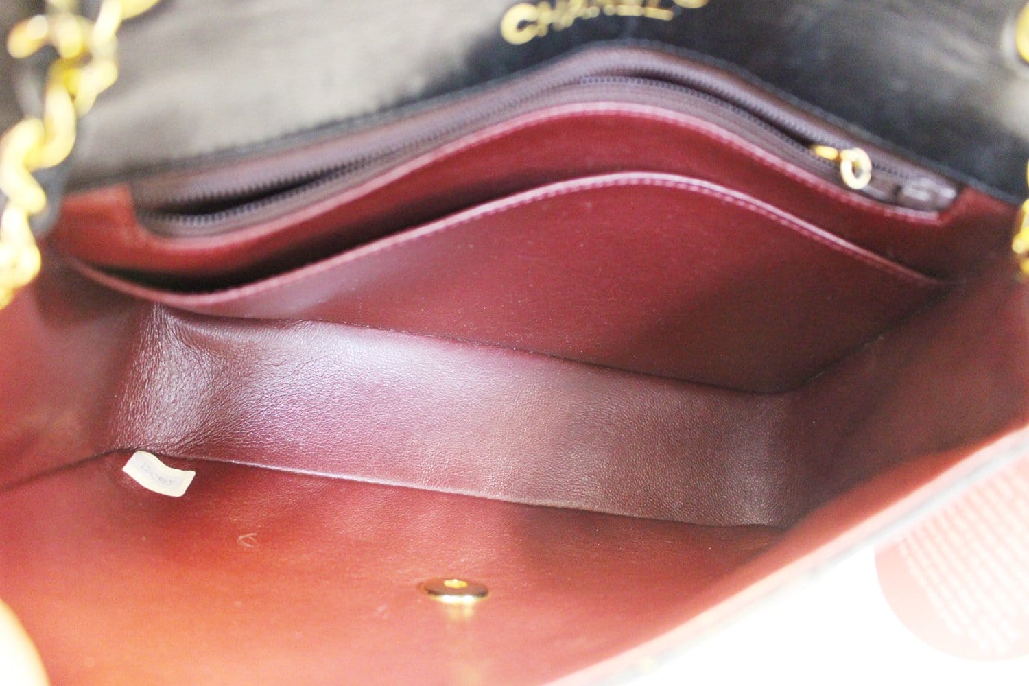 Chanel 9 Black Quilted Leather Shoulder Classic Flap Bag Vintage