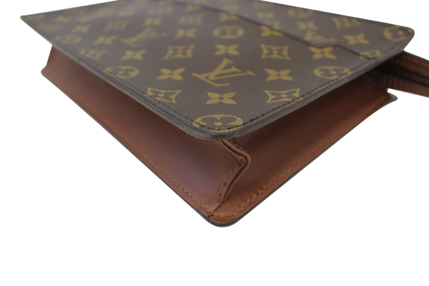 Auth Louis Vuitton Monogram Pochette Homme Clutch Hand Bag M51795