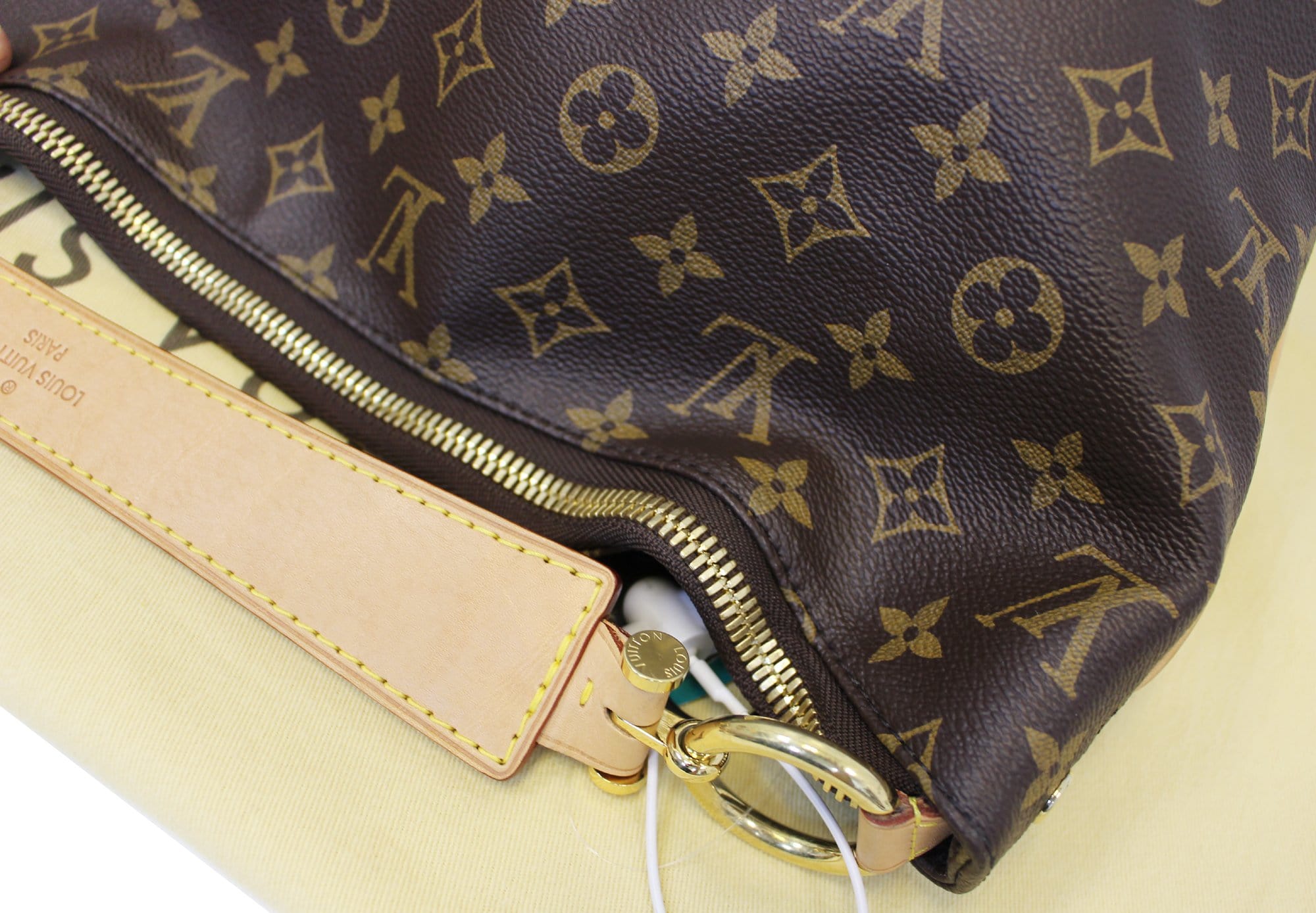 Louis Vuitton Super Sully Leather Monogram Footprint Bag ref.132865 - Joli  Closet
