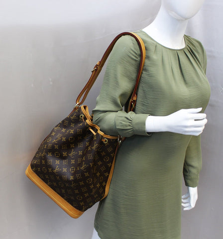 LOUIS VUITTON Monogram Canvas Noe Large Shoulder Bag
