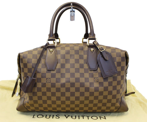 LOUIS VUITTON Damier Ebene Vaslav Travel Bag