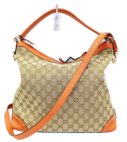 GUCCI Beige GG Canvas Miss GG Original Hobo Bag