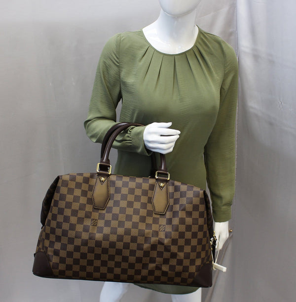 LOUIS VUITTON Damier Ebene Vaslav Travel Bag