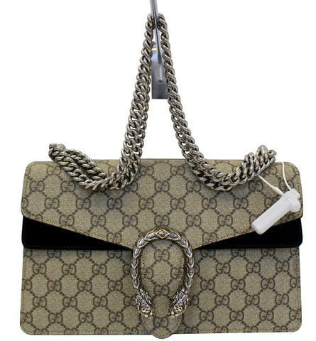 GUCCI Dionysus Small GG Supreme Canvas Shoulder Bag 400249