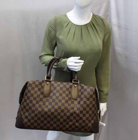 LOUIS VUITTON Damier Ebene Vaslav Travel Bag