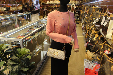 LOUIS VUITTON Damier Azur Eva Clutch Messenger Bag