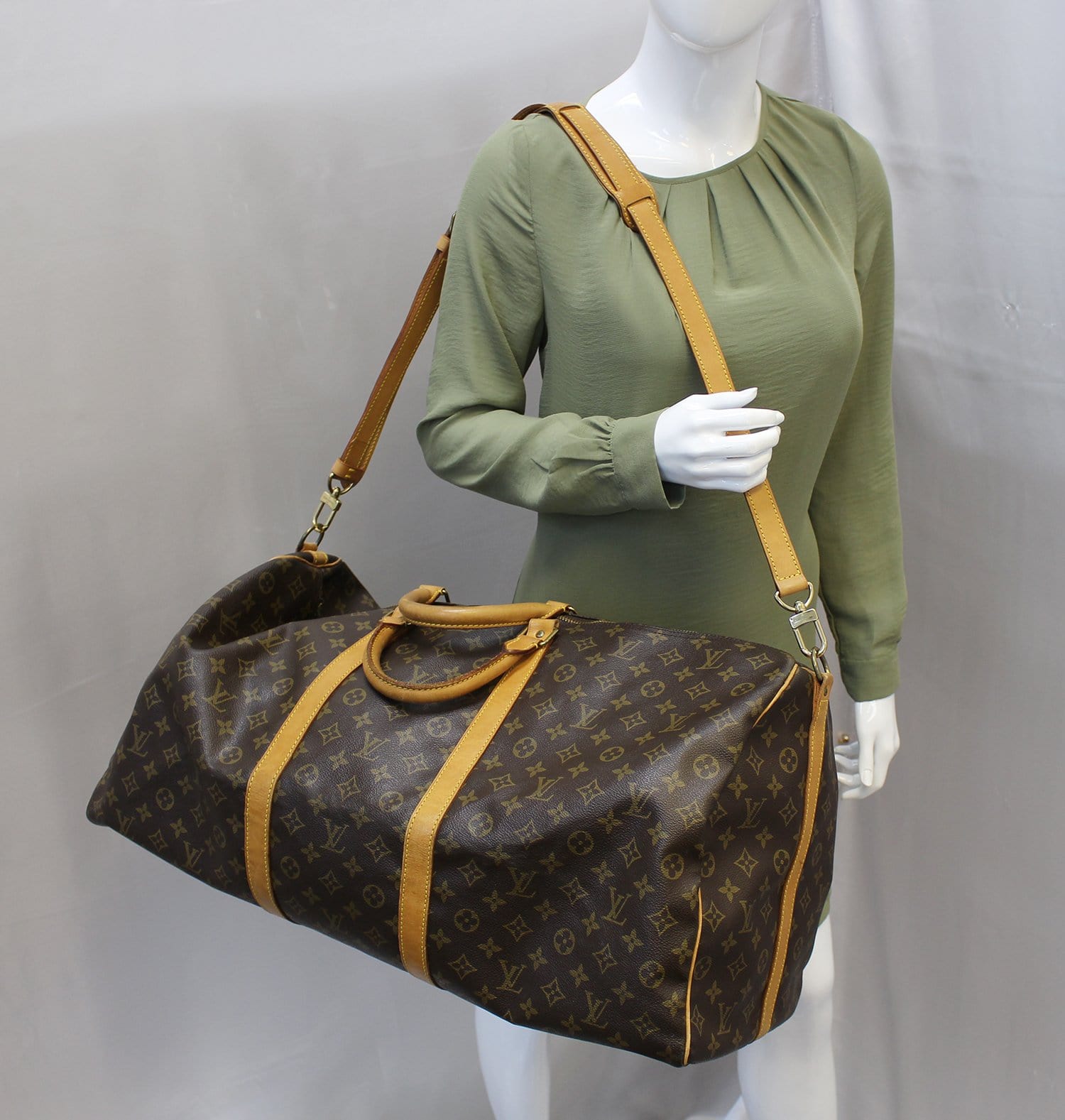 Louis Vuitton 1990 Pre-owned Monogram Keepall 60 Travel Bag - Brown