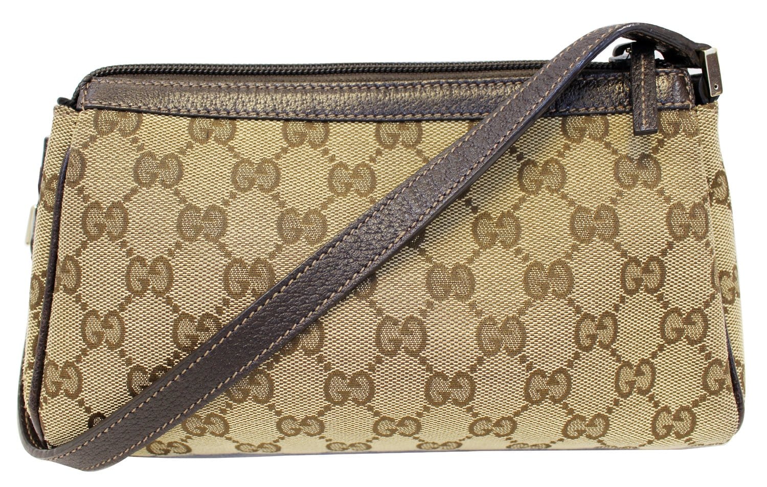 Gucci Beige/Ebony G Canvas Abbey D-Ring Pochette Bag