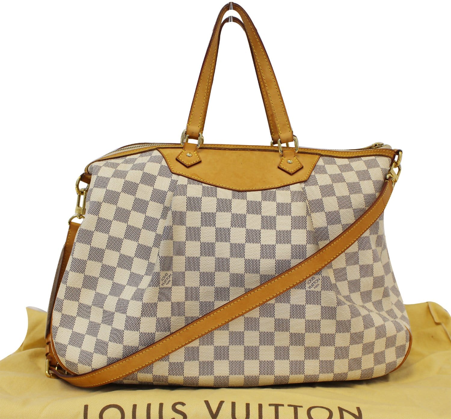 LOUIS VUITTON Siracusa GM Damier Azur Shoulder Bag