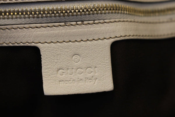 GUCCI Beige White GG Canvas Pelham Medium Shoulder Bag