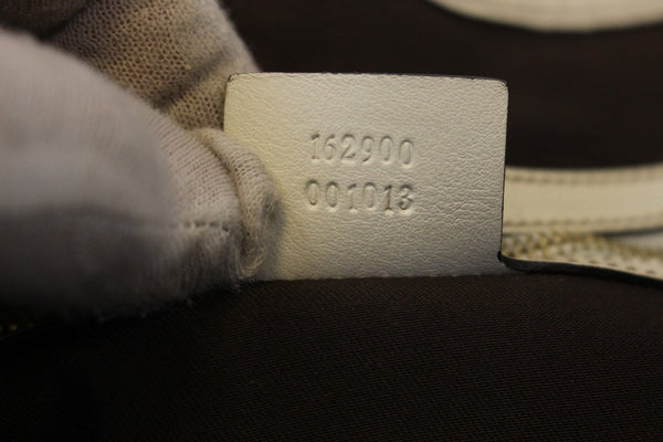 GUCCI Beige White GG Canvas Pelham Medium Shoulder Bag