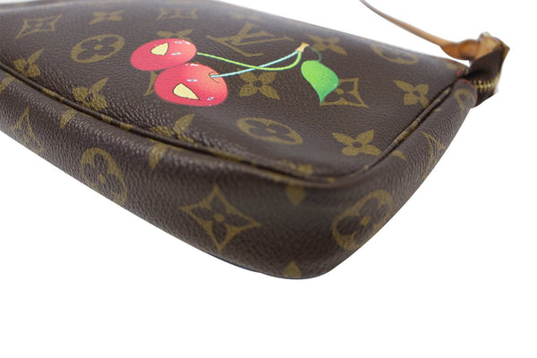 LOUIS VUITTON Cerises Pochette Monogram Canvas Accessories Pouch