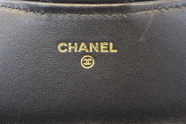 CHANEL Wallet Leather Black Quilted Lambskin Long Flap - online