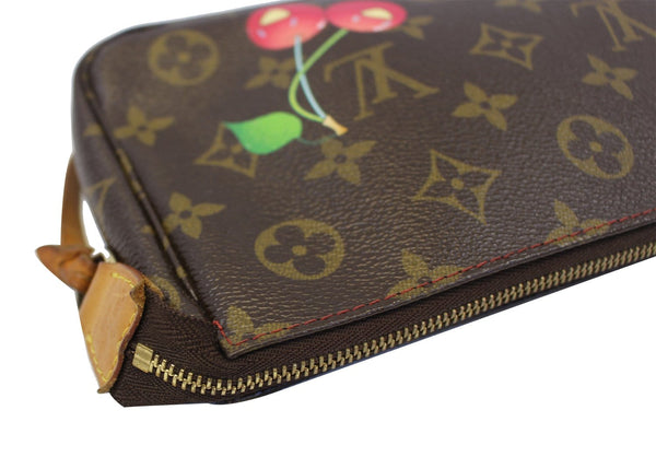 LOUIS VUITTON Cerises Pochette Monogram Canvas Accessories Pouch