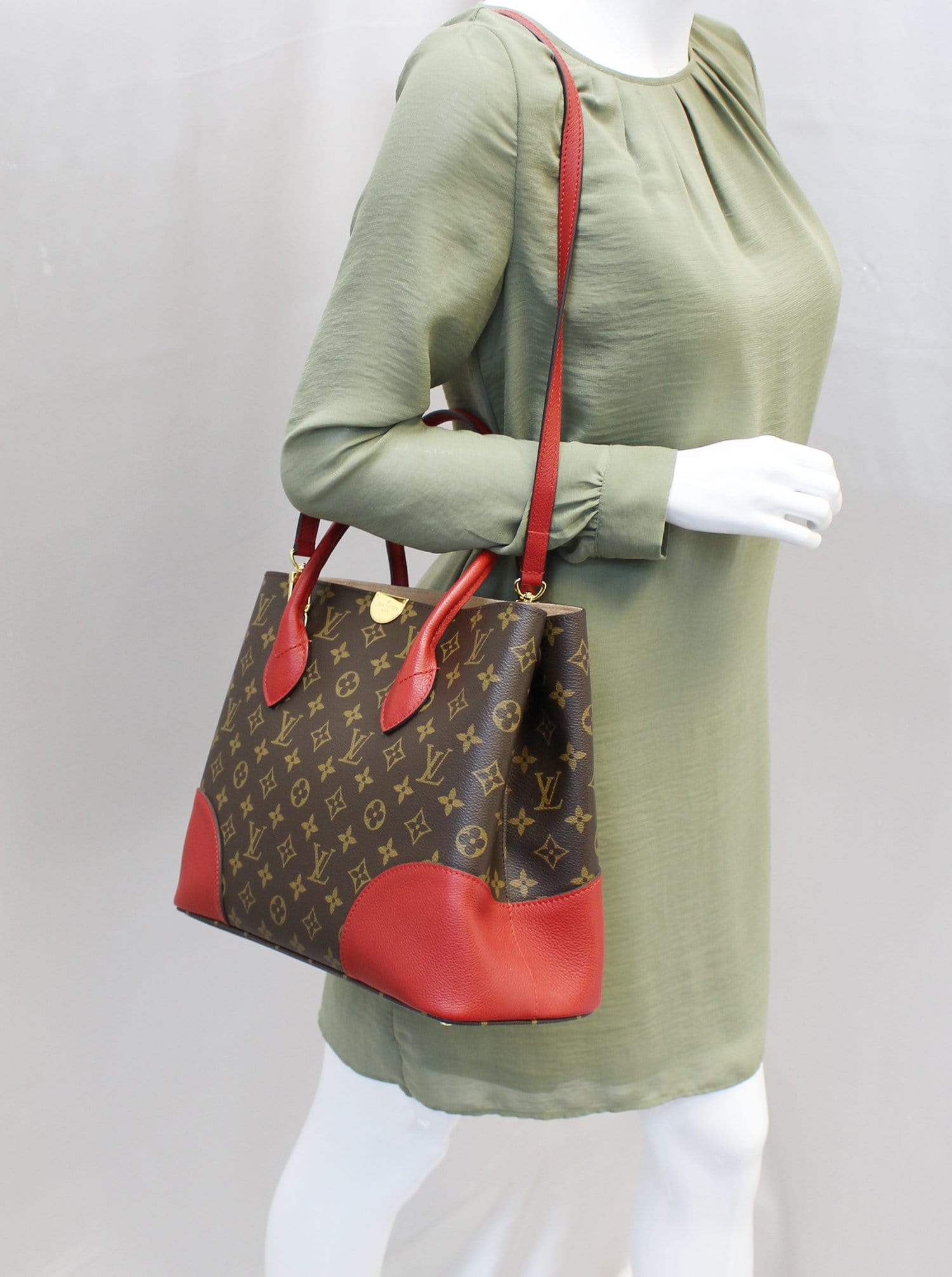 LV (Louis Vuitton) Cherry Monogram Canvas Flandrin Bag, Women's