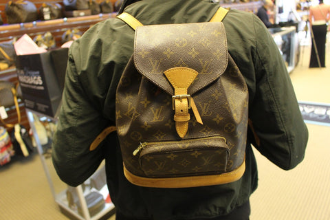 LOUIS VUITTON Monogram Canvas Montsouris MM Backpack Bag