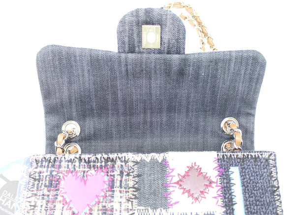 CHANEL Sac Rabat Multicolor Patchwork Limited Edition Shoulder Bag